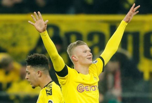 Dua gol lagi dicetak Haaland bersama Dortmund Dua gol lagi dicetak Haaland bersama Dortmund