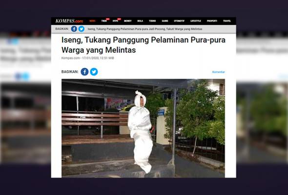'Pocong' ditahan polis, gurauan pemuda jerat diri sendiri 'Pocong' ditahan polis, gurauan pemuda jerat diri sendiri