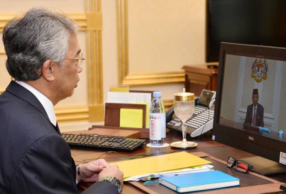 Agong, PM mesyuarat Pra-Kabinet secara sidang video Agong, PM mesyuarat Pra-Kabinet secara sidang video