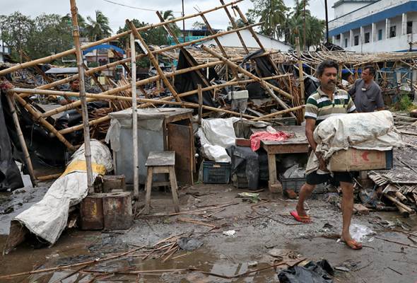 24 maut akibat Taufan Amphan di India, Bangladesh 24 maut akibat Taufan Amphan di India, Bangladesh
