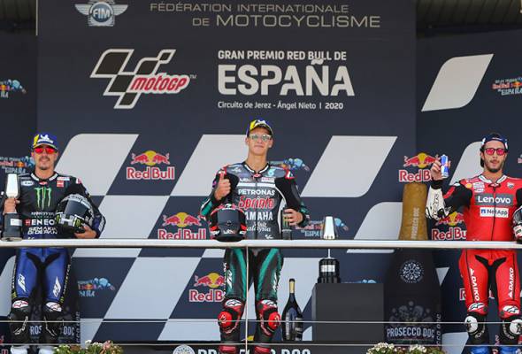 Quartararo rangkul kemenangan sulung MotoGP Quartararo rangkul kemenangan sulung MotoGP