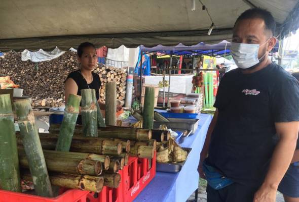 Jualan lemang Aidiladha terjejas teruk tahun ini Jualan lemang Aidiladha terjejas teruk tahun ini