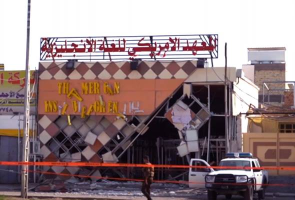 Institut Bahasa Inggeris AS di Iraq musnah dalam letupan bom Institut Bahasa Inggeris AS di Iraq musnah dalam letupan bom