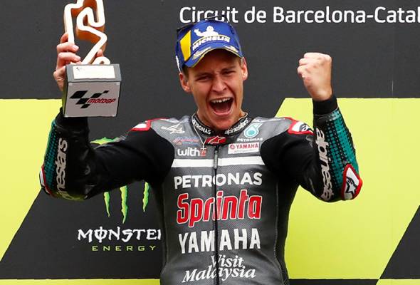 Quartararo rangkul kemenangan ketiga MotoGP 2020 Quartararo rangkul kemenangan ketiga MotoGP 2020