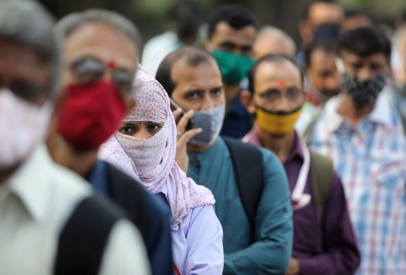 COVID-19: India catat jangkitan kes harian lebih 55,000 kes COVID-19: India catat jangkitan kes harian lebih 55,000 kes