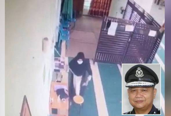 Polis tahan lelaki pakai jubah wanita curi wang tabung surau Polis tahan lelaki pakai jubah wanita curi wang tabung surau