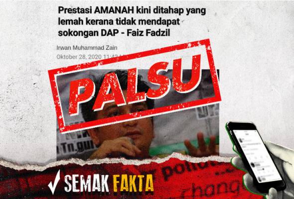 Semak fakta: Astro AWANI tidak keluarkan berita seperti ini Semak fakta: Astro AWANI tidak keluarkan berita seperti ini