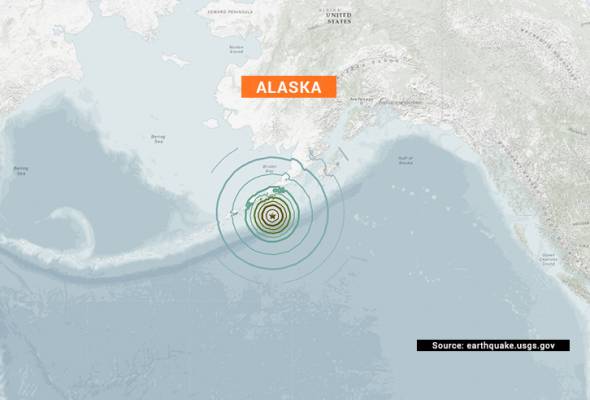 Amaran tsunami dikeluarkan selepas gempa bumi kuat di Alaska Amaran tsunami dikeluarkan selepas gempa bumi kuat di Alaska