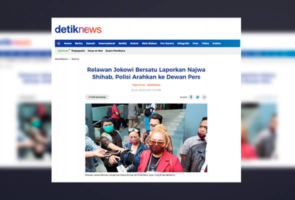 Penyokong Jokowi kecam Najwa Shihab, dakwa lakukan buli siber ke atas menteri Penyokong Jokowi kecam Najwa Shihab, dakwa lakukan buli siber ke atas menteri