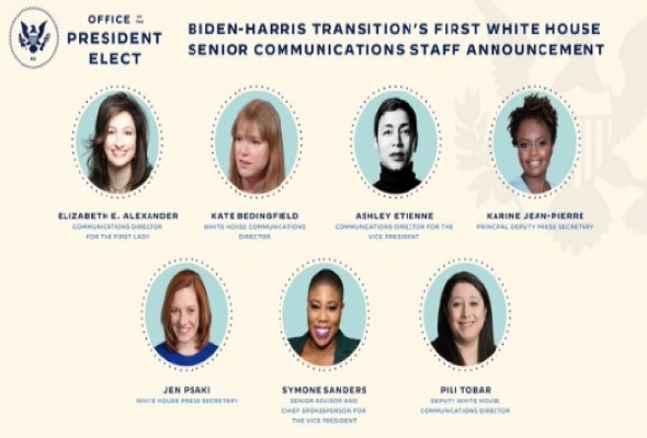 Biden chooses an all-female senior White House press team | Astro Awani