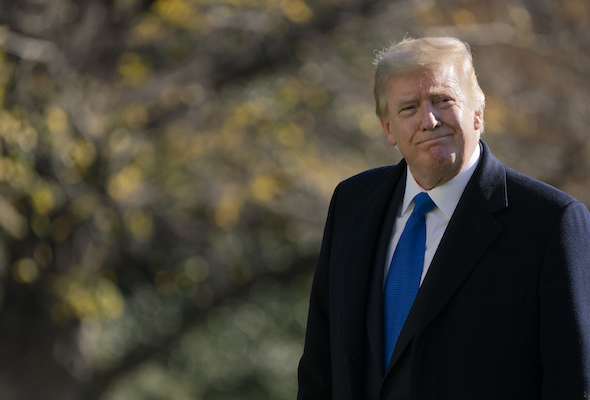 Trump teases 2024 run at White House Christmas party