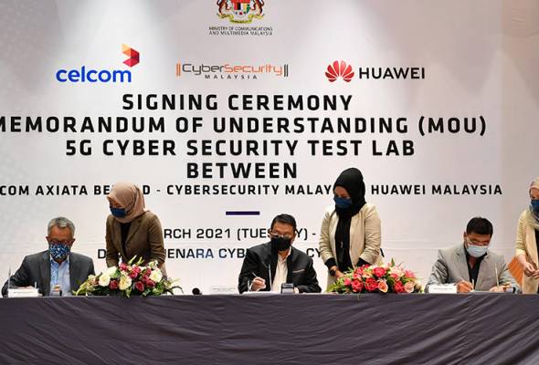 Cybersecurity M'sia, Celcom, Huawei team up for 5G development