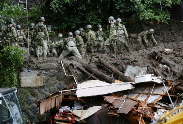 Rescuers Fight Time Weather In Japan Landslide Some 80 Missing Astro Awani