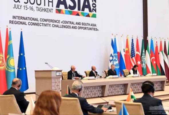 Uzbekistan President stresses on enhancing mutual cooperation between Central and South Asian regions
