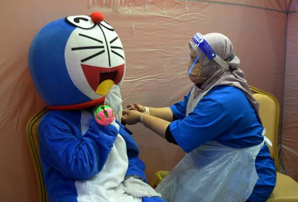 Doraemon cheers up frontliners, public at PPV