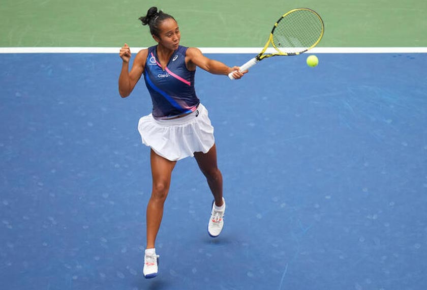 Leylah Anna Fernandez is the youngest US Open semifinalist since Maria Sharapova in 2005. -REUTERS