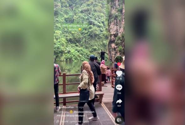 Tasik Cermin closed after video of man diving in lake goes viral
