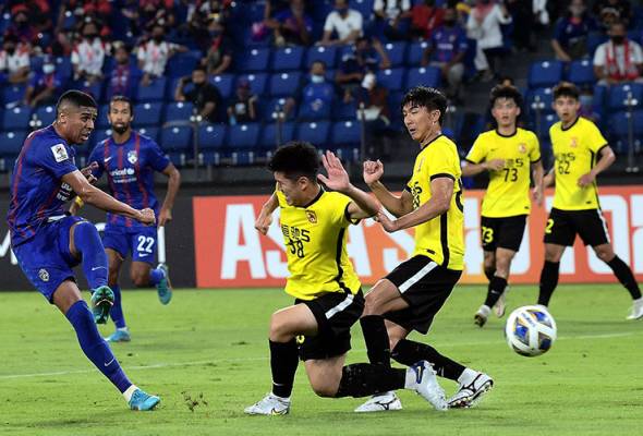 Image of JDT Menang Bergaya Benam Guangzhou FC 5-0