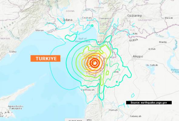 Gempa 6.3 magnitud gegar Turkiye, Syria dua minggu selepas bencana ...