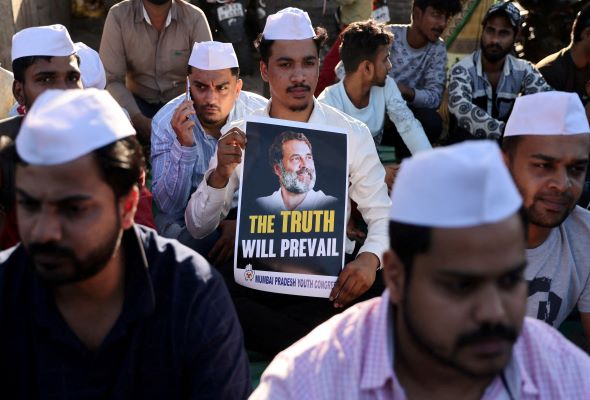 India's Congress party to launch street protests against Gandhi's conviction