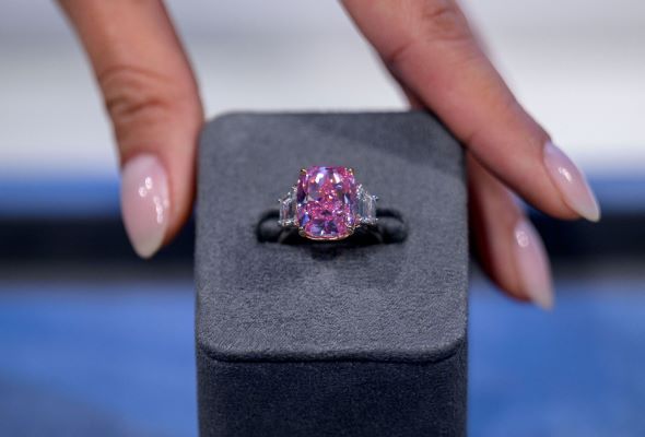 Rare pink diamond worth $35 mn set for auction in New York