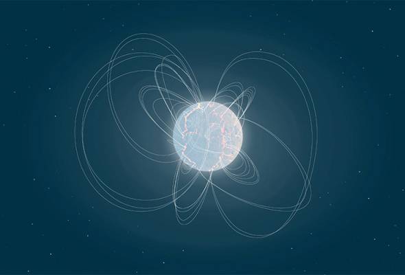 Huge energetic flare from magnetic neutron star detected