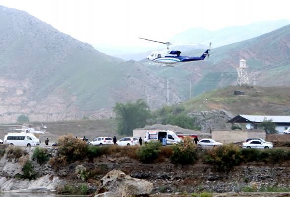 Helikopter terhempas: Nasib Presiden Raisi belum diketahui
