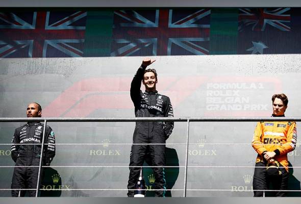 Motor racing - Russell loses Belgian GP win over car weight issue, Hamilton new winner