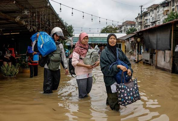 Jumlah mangsa banjir di Selangor, Sabah meningkat<