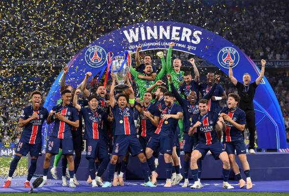 PSG Mencipta Sejarah: Hancurkan Inter Milan 5-0 Raih Gelar UCL Pertama!