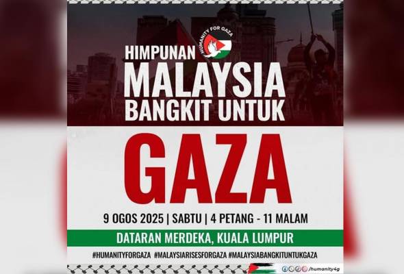 Lebih 20 NGO sertai Himpunan Nasional "Malaysia Bangkit untuk Gaza" Sabtu ini