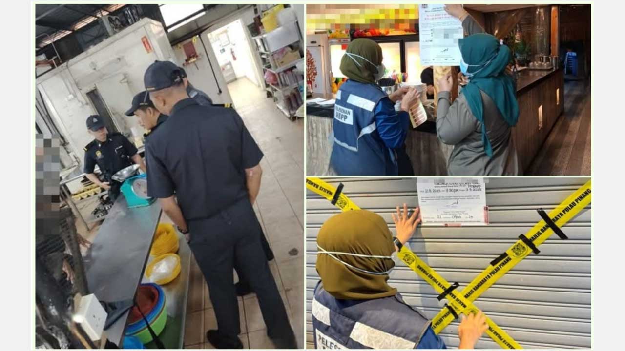 MBPP arah tiga premis makanan ditutup kerana kotor, ada najis tikus