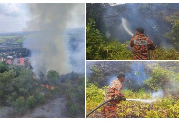 Kebakaran di Gunung Semanggol: Lebih 22 hektar dipadamkan