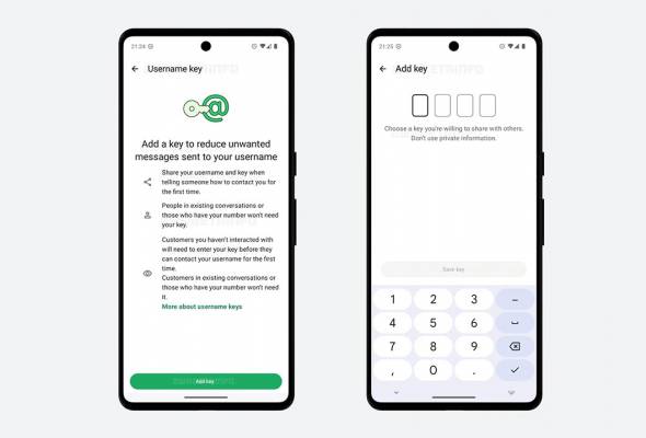 WhatsApp bangunkan ciri Username Key untuk kawalan mesej lebih peribadi