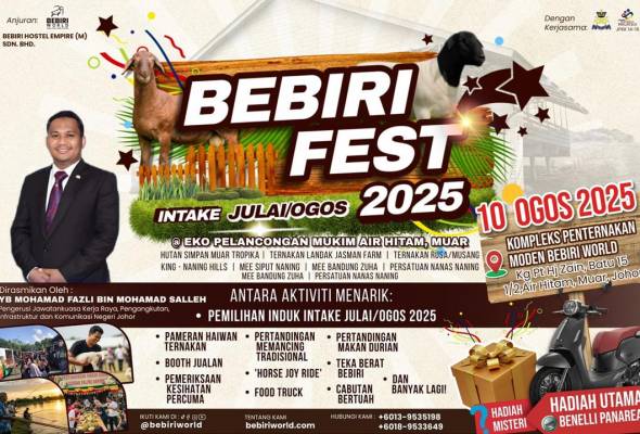 Bebiri Fest 2025 angkat industri ternakan dan eko-pelancongan Johor