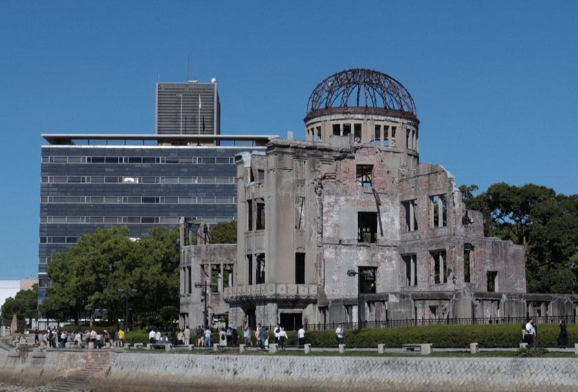 Atomic bomb dome, Hiroshima, Japan, October 12, 2024. - Screengrab/REUTERS