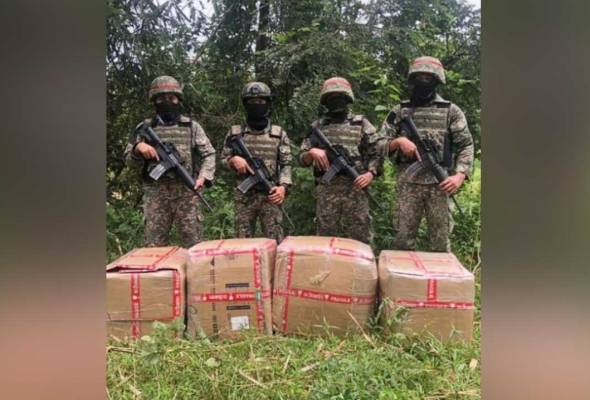 TDM gagalkan cubaan seludup ganja mampat di Sungai Golok