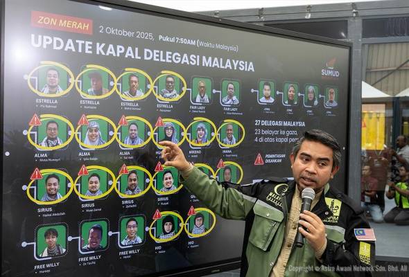 Global Sumud Flotilla: Kesemua 23 delegasi Malaysia disahkan ditahan