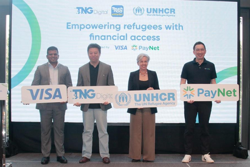 Inisiatif kerjasama antara TNG Digital, UNHCR, VISA dan PayNet membolehkan komuniti pelarian menikmati akses kewangan digital yang lebih selamat dan inklusif. – Gambar CIMB