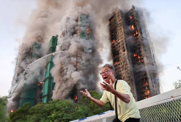 Api marak jilat blok kediaman di Hong Kong, empat maut