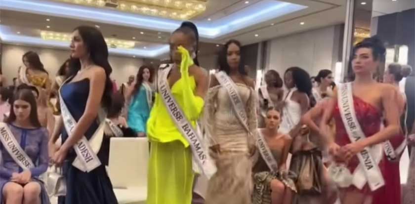 Ketegangan memuncak apabila beberapa peserta bangun dan meninggalkan bilik sebagai tanda sokongan kepada Bosch.