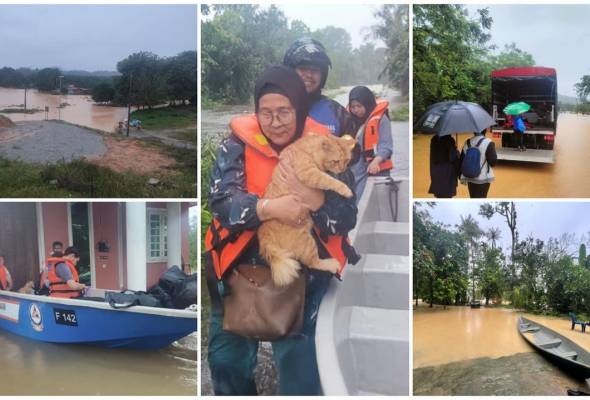 [TERKINI] Enam kampung di Kuala Krai dilanda banjir - Bomba