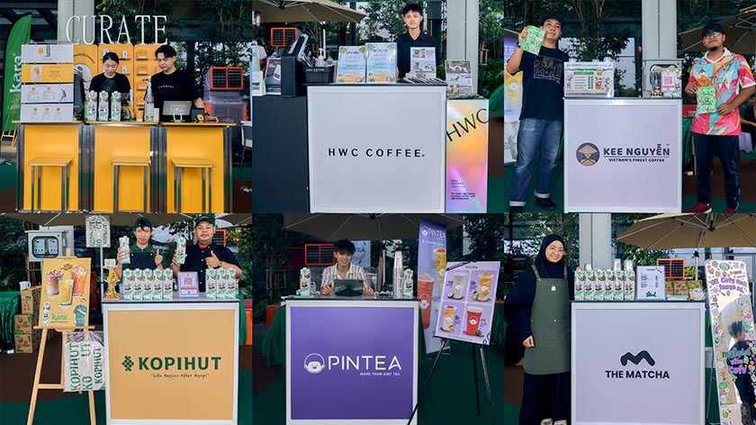 Antara reruai jenama kopi terkenal tanah air sempat menunjukkan kreativiti masing-masing dalam menggabungkan Kara Barista Coconut Milk dengan pelbagai menu minuman. - Foto Kara Malaysia