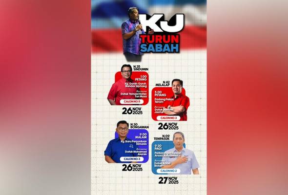 PRN Sabah: KJ turun padang bantu kempen sahabat lama