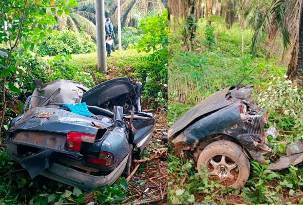 Pemandu maut kemalangan, kereta putus dua