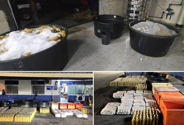 PGA tahan empat lelaki,  rampas hampir 1,600 liter air ketum