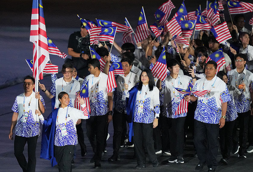 Kontinjen Malaysia. (Foto AP)