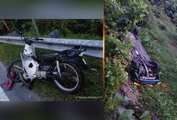 Warga emas maut dilanggar kereta terbabas laluan bertentangan