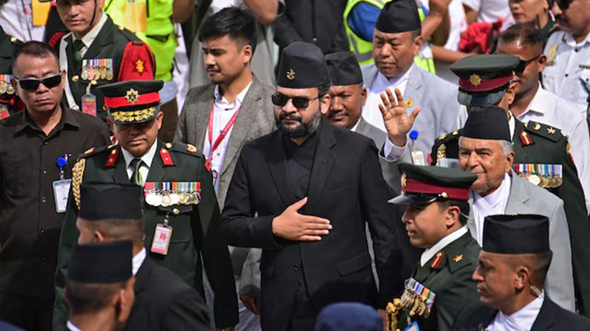  Balendra Shah, 35, a former rapper and composer who currently serves as the mayor of Kathmandu,popularly known as "Balen", attends Indra Jatra festival at Kathmandu Durbar Square in Kathmandu, Nepal, September 6, 2025.