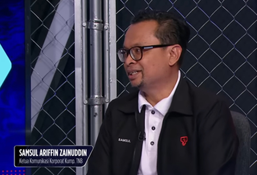 Samsul Ariffin ketika sesi temu bual di program Nadi Arena baru-baru ini. - Foto Youtube Astro Arena